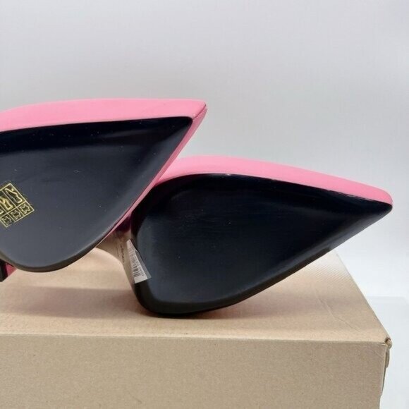 GIVENCHY G-lock LOGO Platform Womens Leather Pump In Bright Pink EU 36.5 $995 - Picture 11 of 13